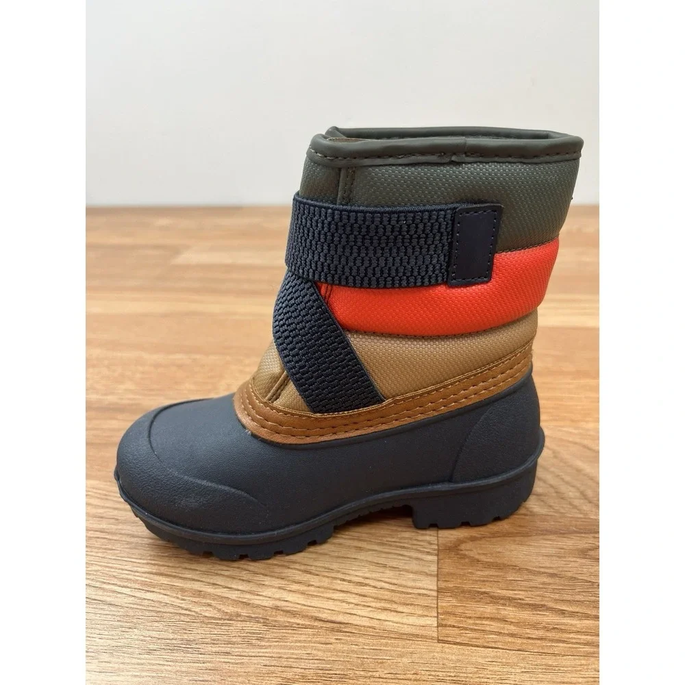 Carter's Lex Winter Snow Boots Toddler Boys Size 8 Water‎ Resistant NEW